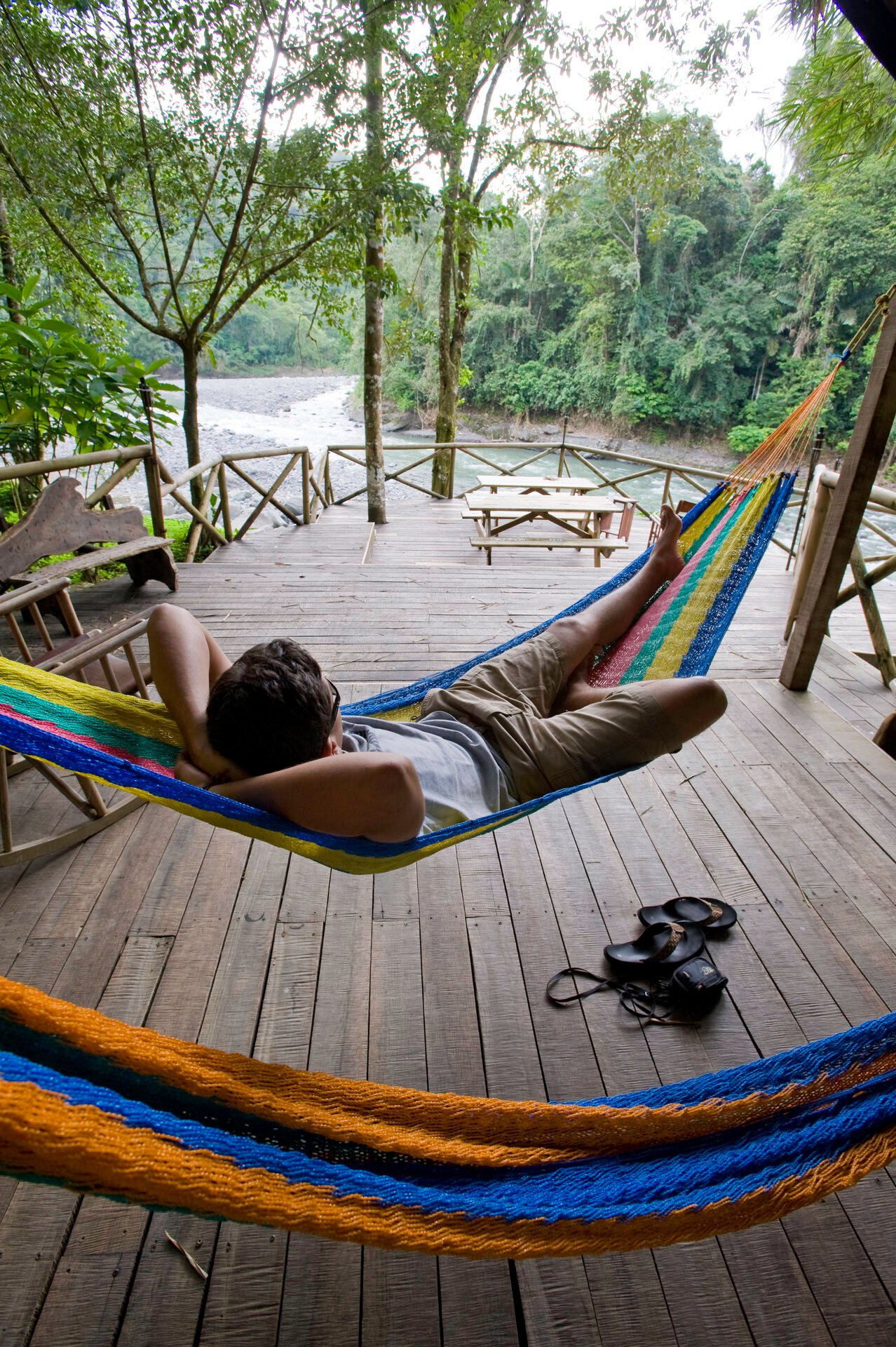 Hammocks at Rios Lodge